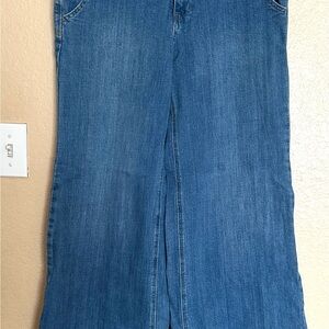 Free People Blue Flare Jeans.